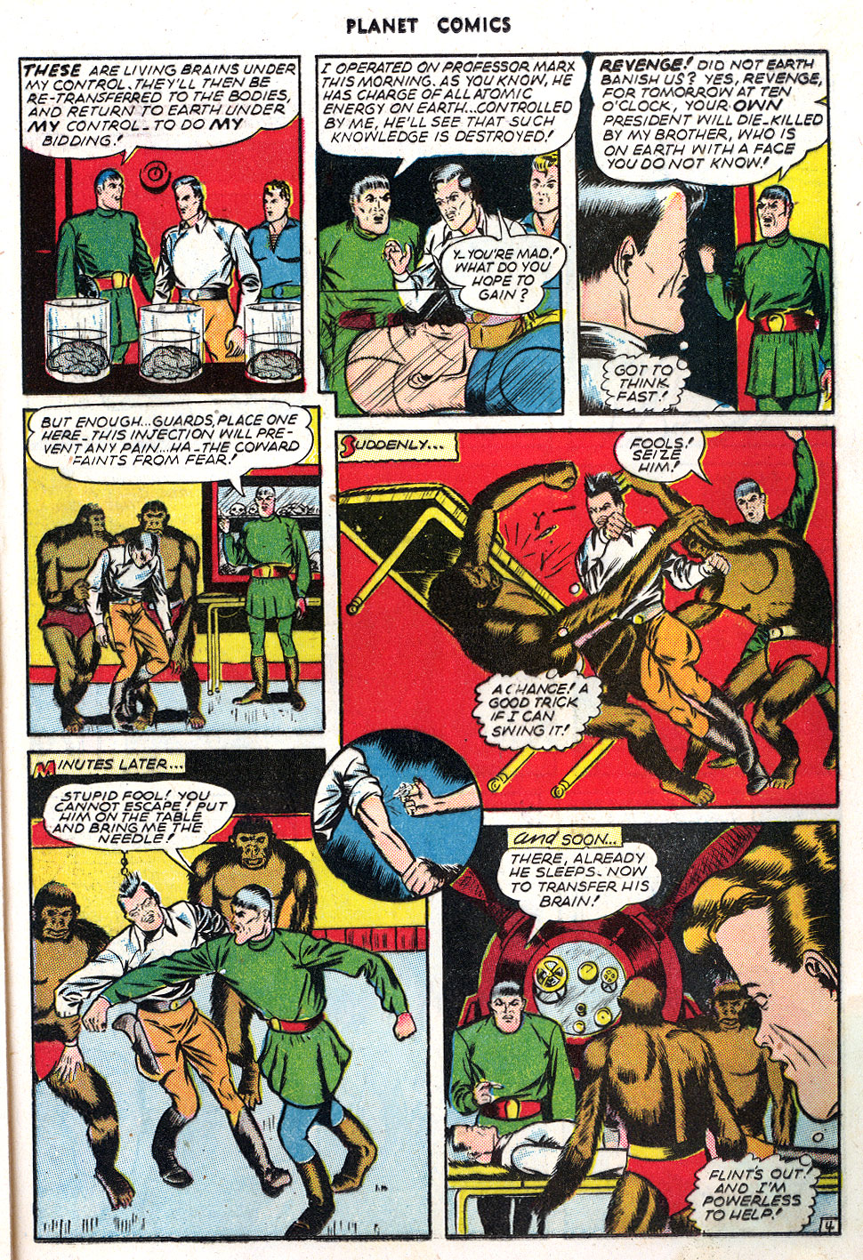 Planet Comics #39 (Fiction House), page 21. Public domain (US).