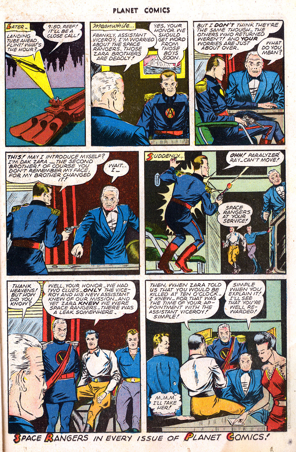 Planet Comics #39 (Fiction House), page 23. Public domain (US).