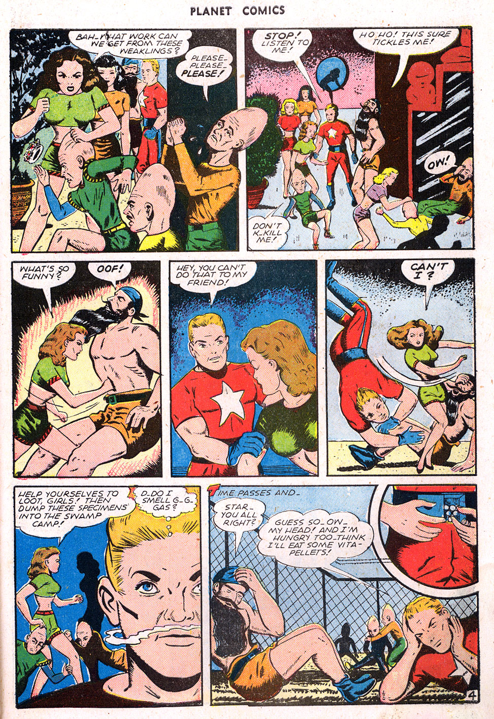 Planet Comics #39 (Fiction House), page 27. Public domain (US).