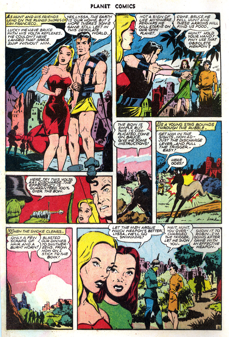 Planet Comics #39 (Fiction House), page 4. Public domain (US).
