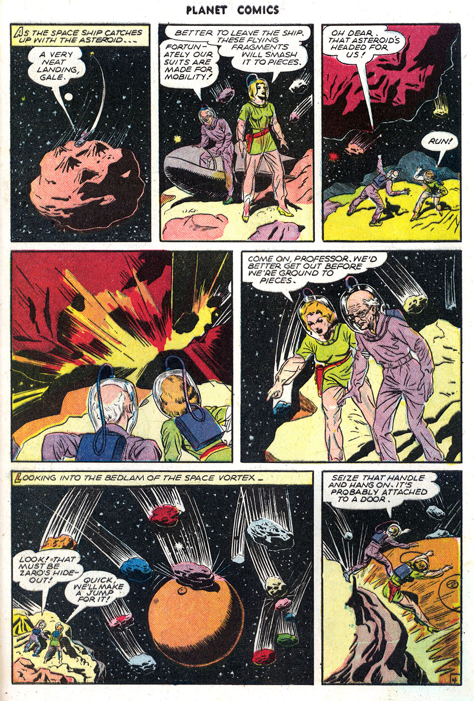 Planet Comics #39 (Fiction House), page 33. Public domain (US).
