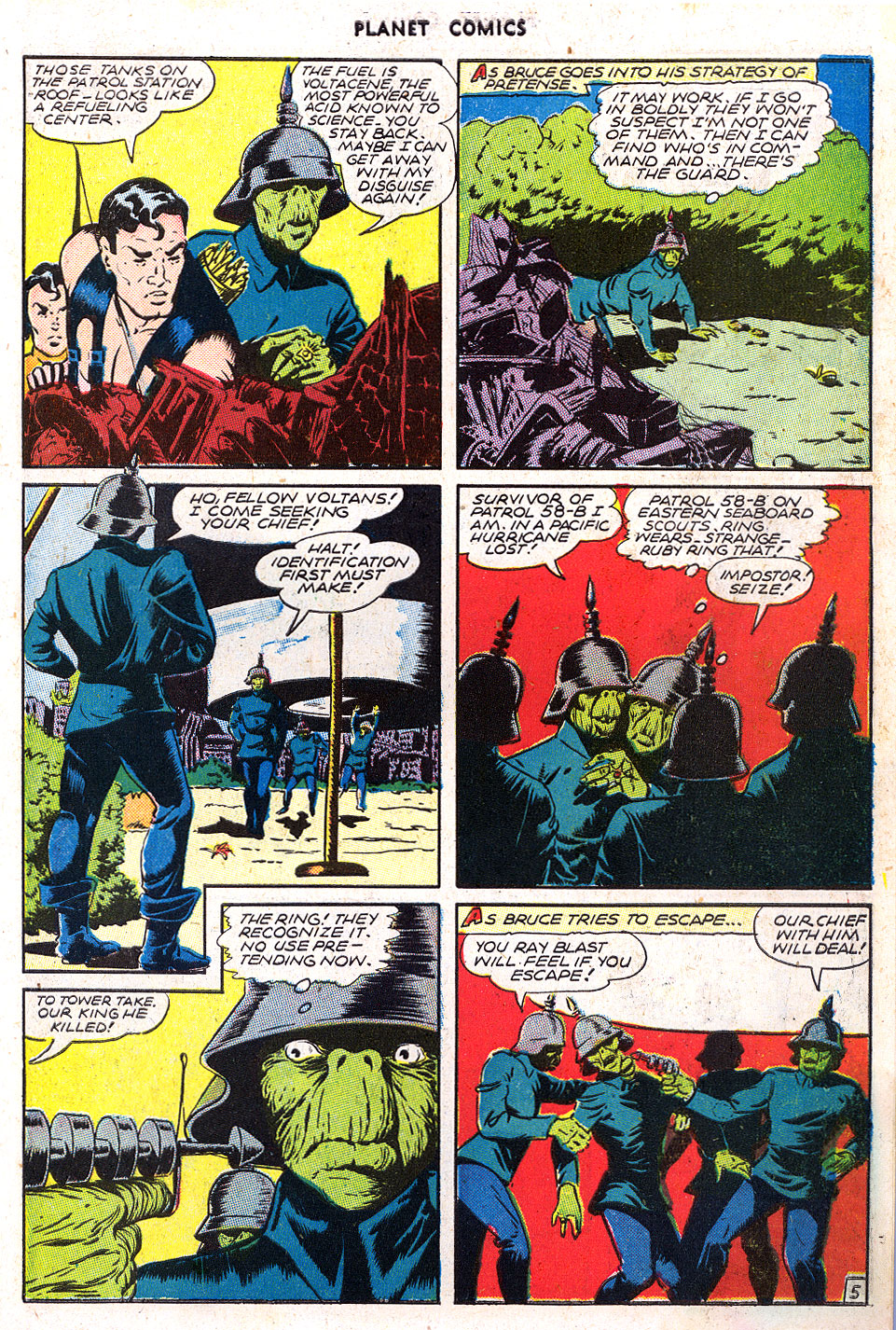 Planet Comics #39 (Fiction House), page 7. Public domain (US).