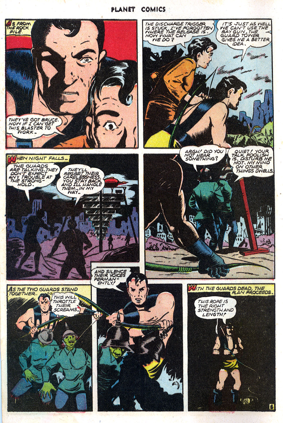 Planet Comics #39 (Fiction House), page 8. Public domain (US).