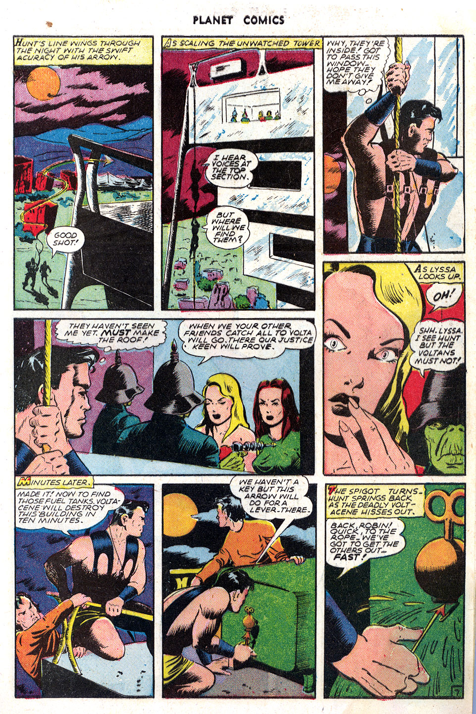 Planet Comics #39 (Fiction House), page 9. Public domain (US).