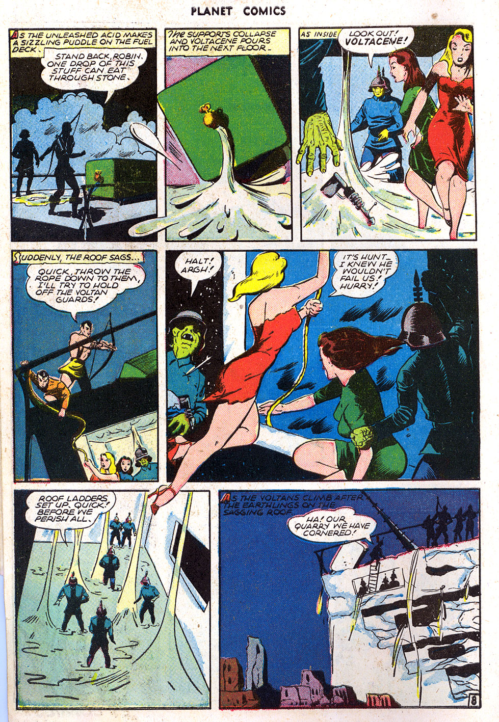 Planet Comics #39 (Fiction House), page 10. Public domain (US).