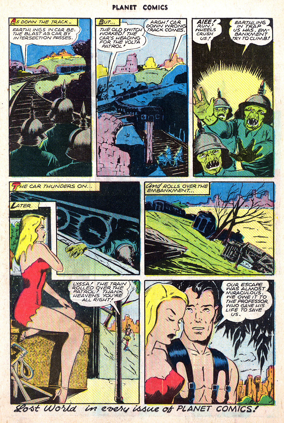 Planet Comics #40 (Fiction House), page 11. Public domain (US).
