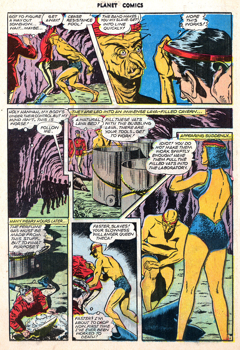 Planet Comics #40 (Fiction House), page 15. Public domain (US).