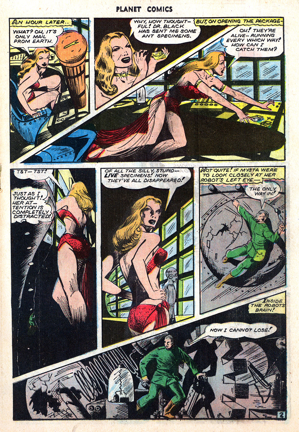 Planet Comics #40 (Fiction House), page 19. Public domain (US).