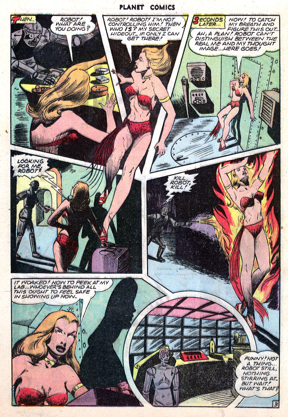 Planet Comics #40 (Fiction House), page 20. Public domain (US).