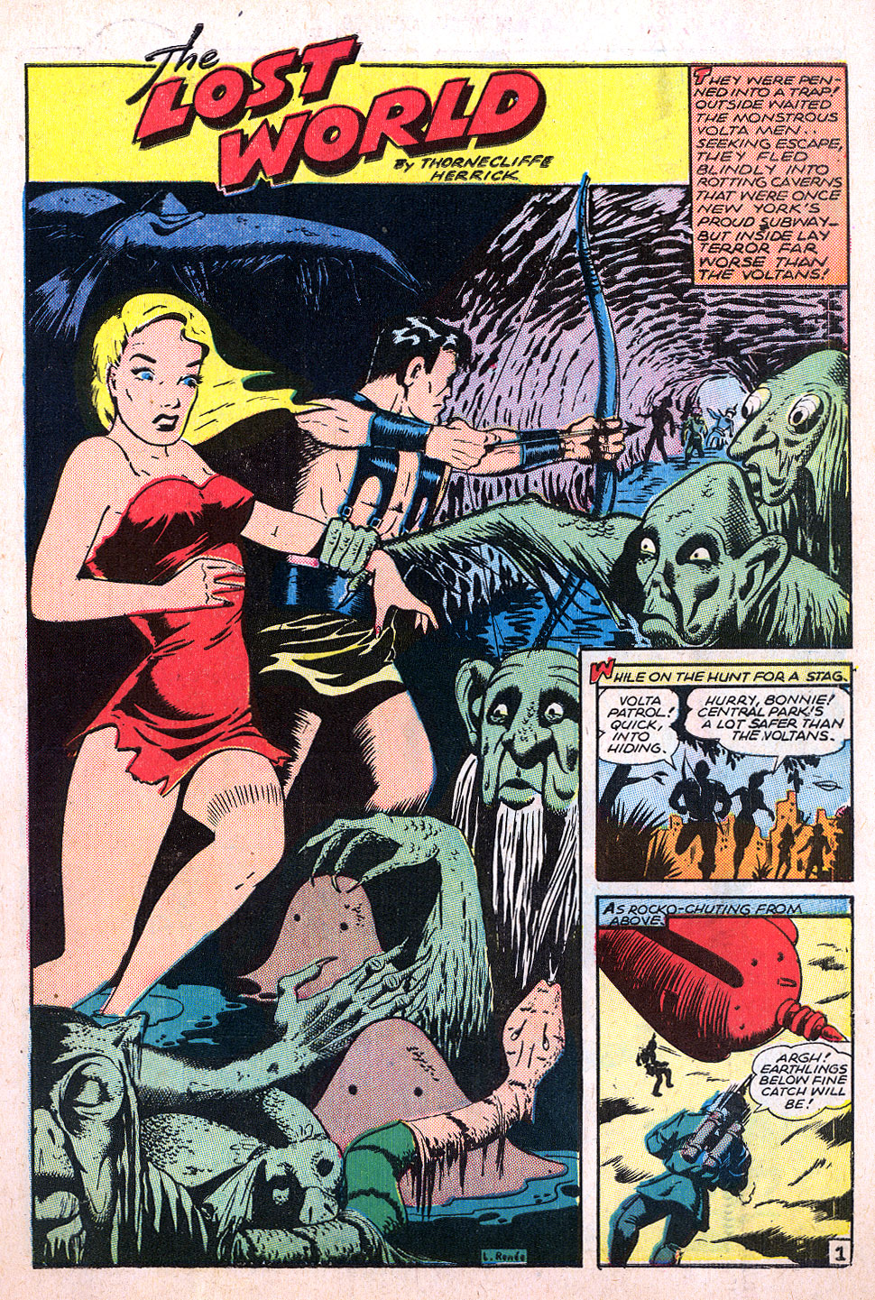 Planet Comics #40 (Fiction House), page 3. Public domain (US).
