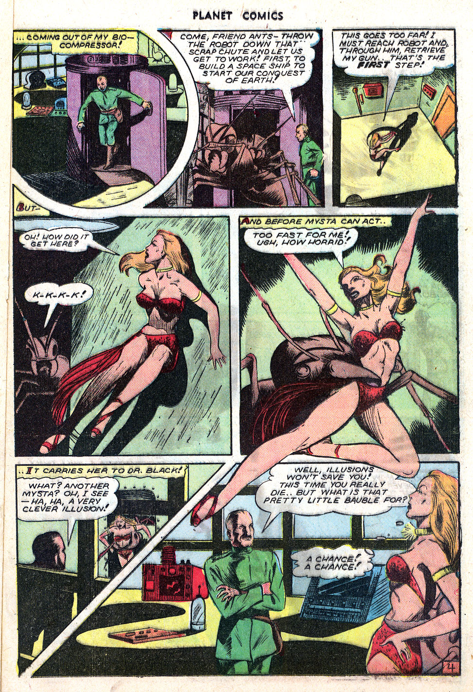 Planet Comics #40 (Fiction House), page 21. Public domain (US).