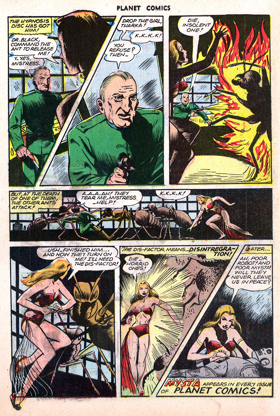 Planet Comics #40 (Fiction House), page 22. Public domain (US).