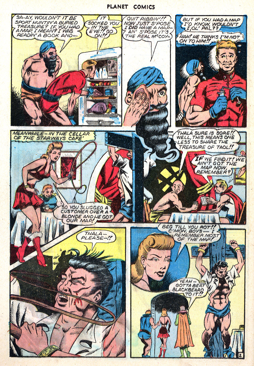 Planet Comics #40 (Fiction House), page 24. Public domain (US).