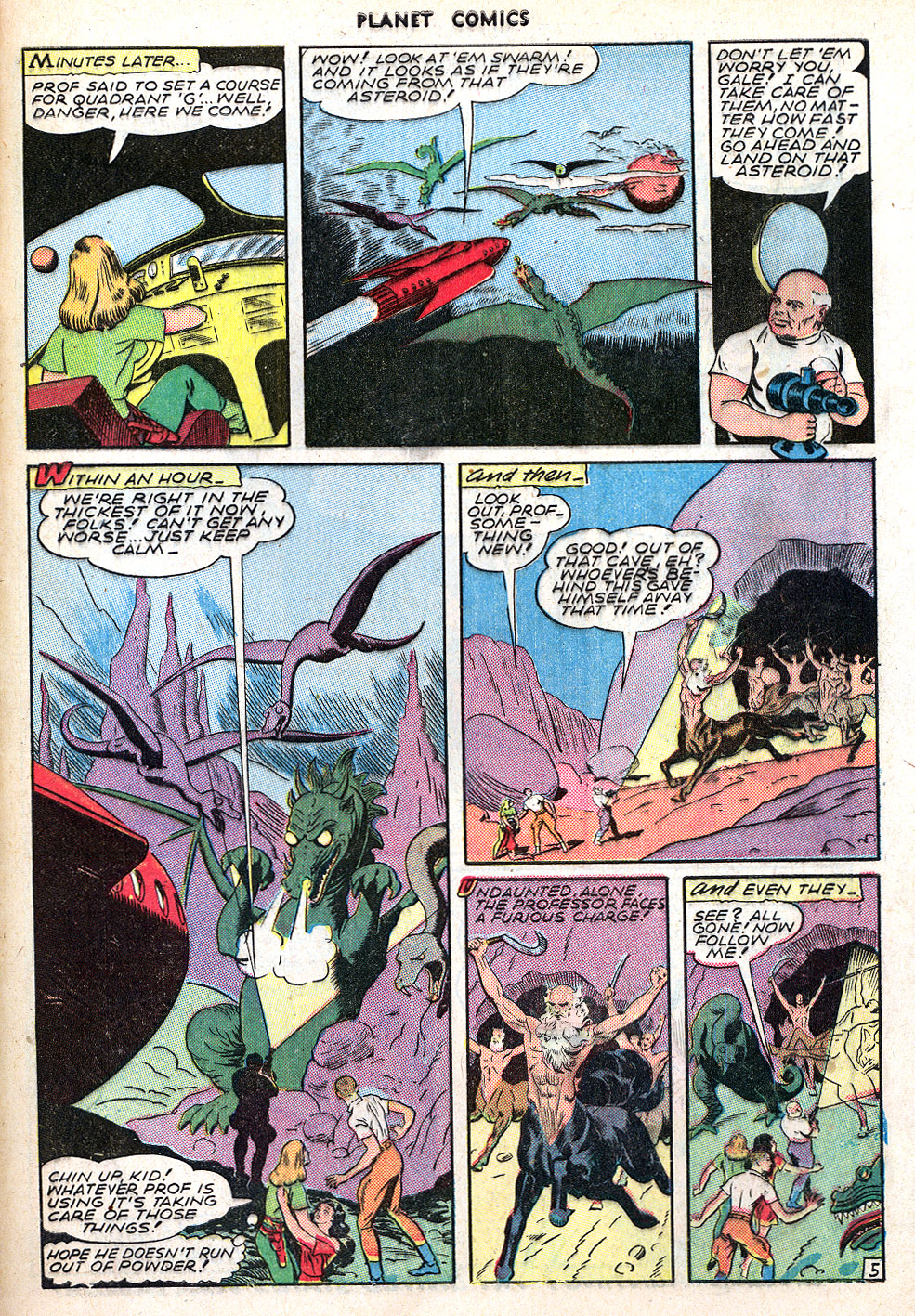 Planet Comics #40 (Fiction House), page 33. Public domain (US).