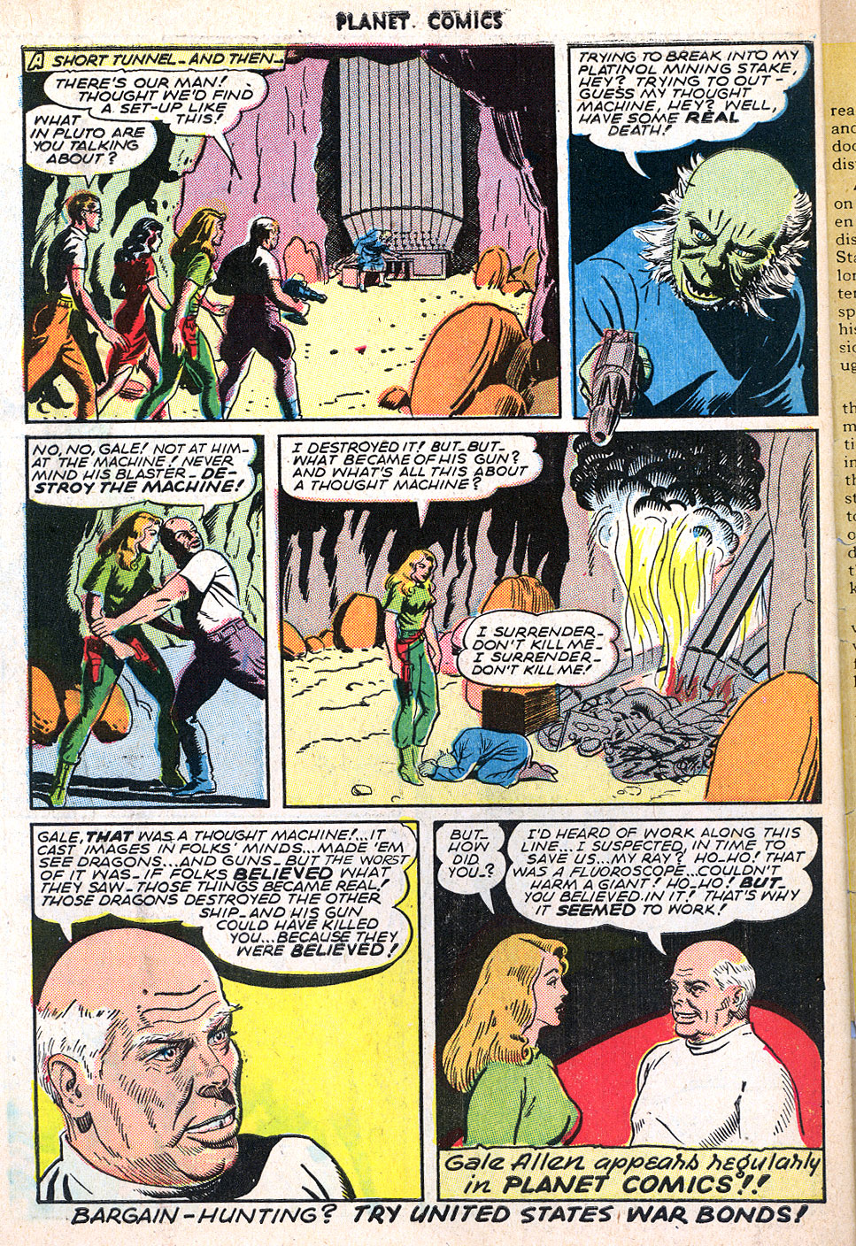 Planet Comics #40 (Fiction House), page 34. Public domain (US).