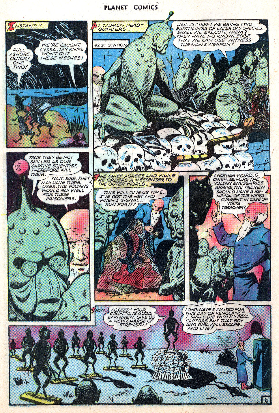 Planet Comics #40 (Fiction House), page 8. Public domain (US).