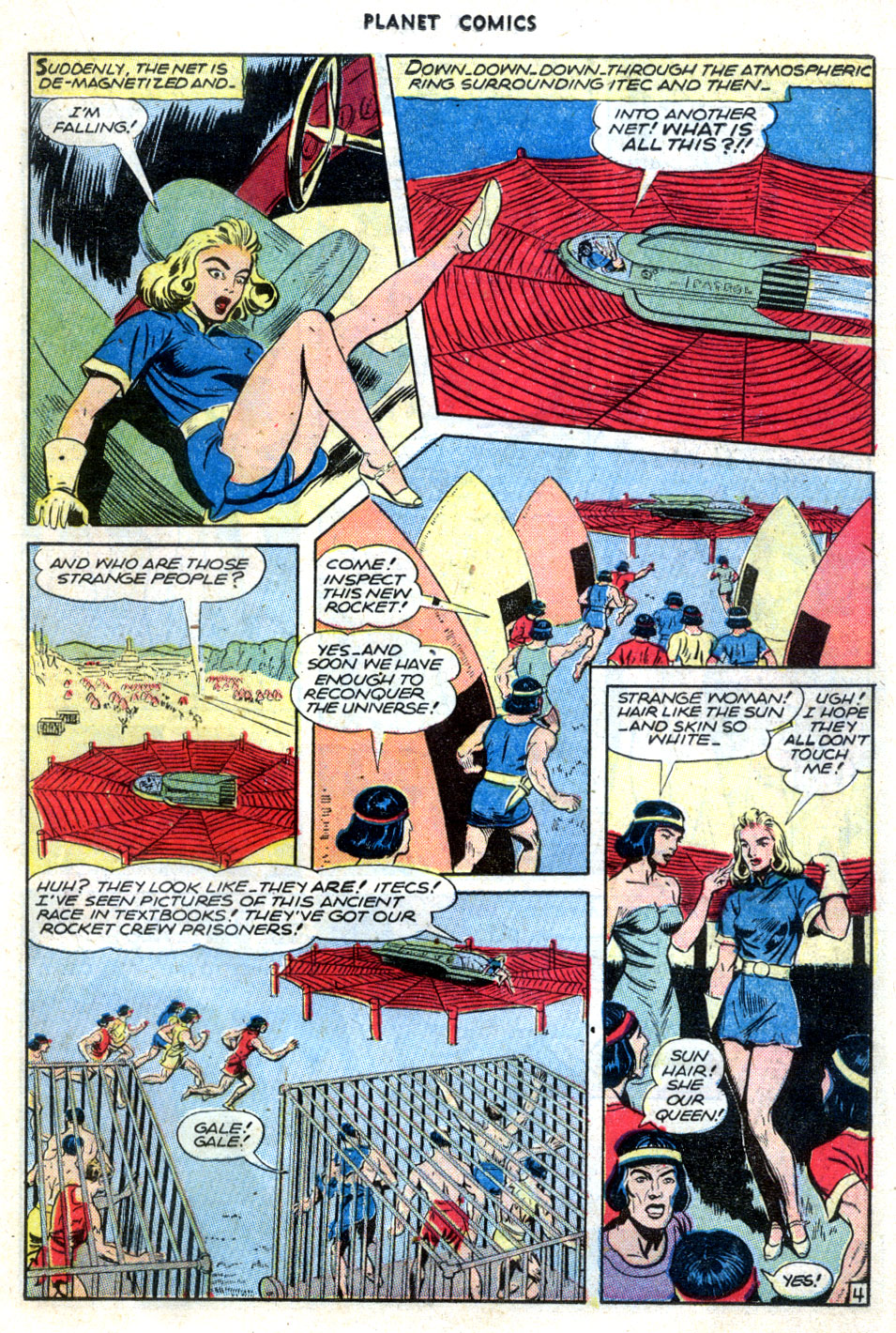 Planet Comics #41 (Fiction House), page 15. Public domain (US).