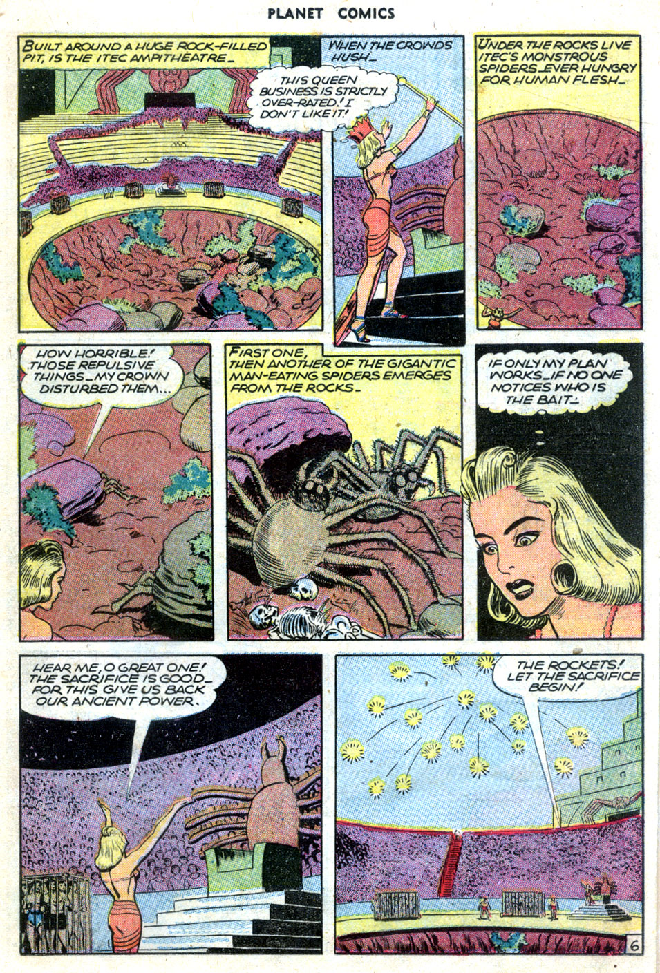 Planet Comics #41 (Fiction House), page 17. Public domain (US).