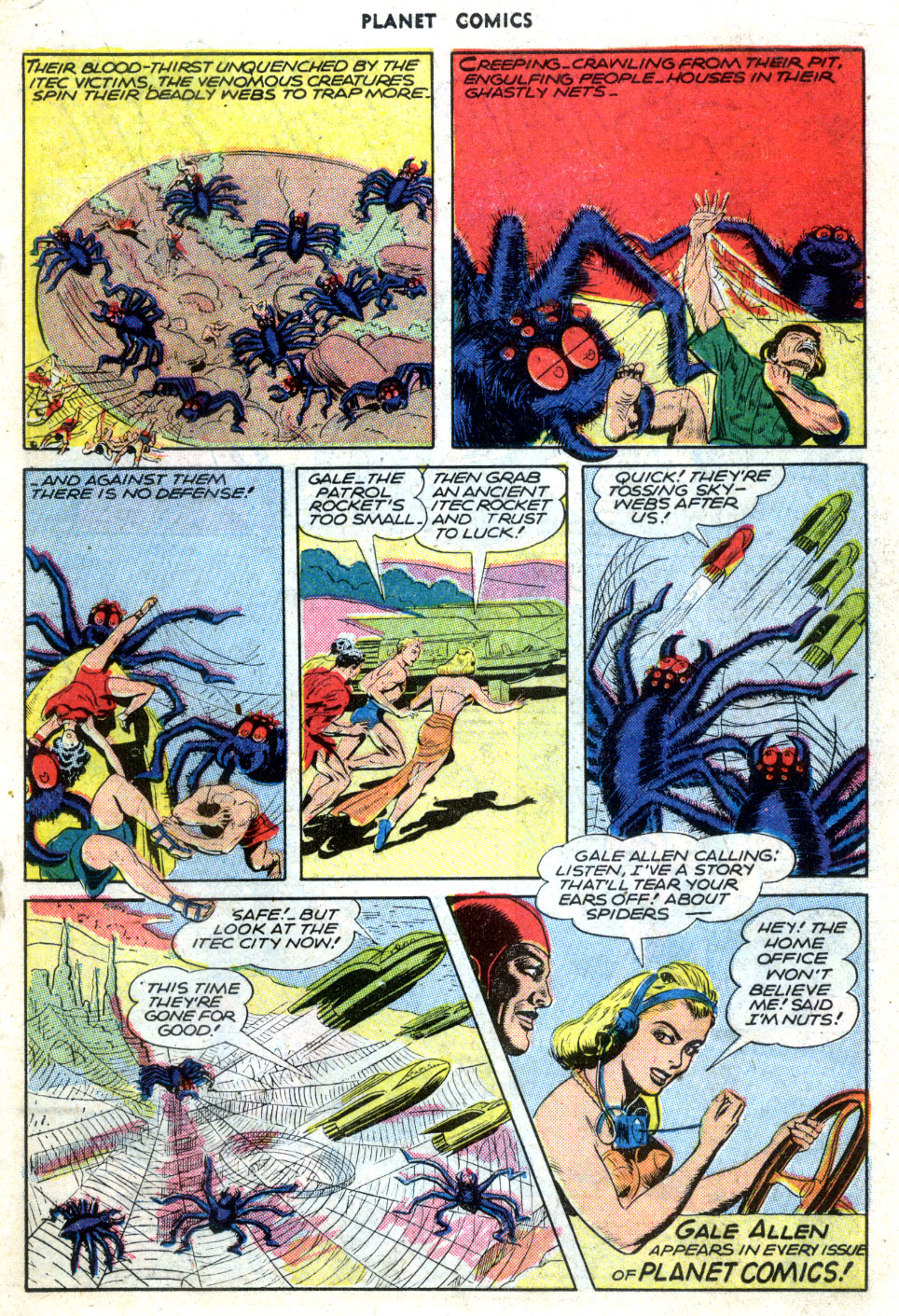 Planet Comics #41 (Fiction House), page 19. Public domain (US).