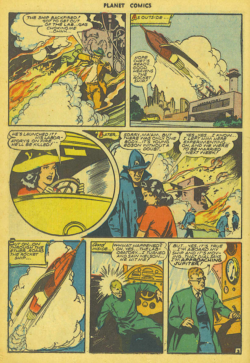 Planet Comics #41 (Fiction House), page 22. Public domain (US).