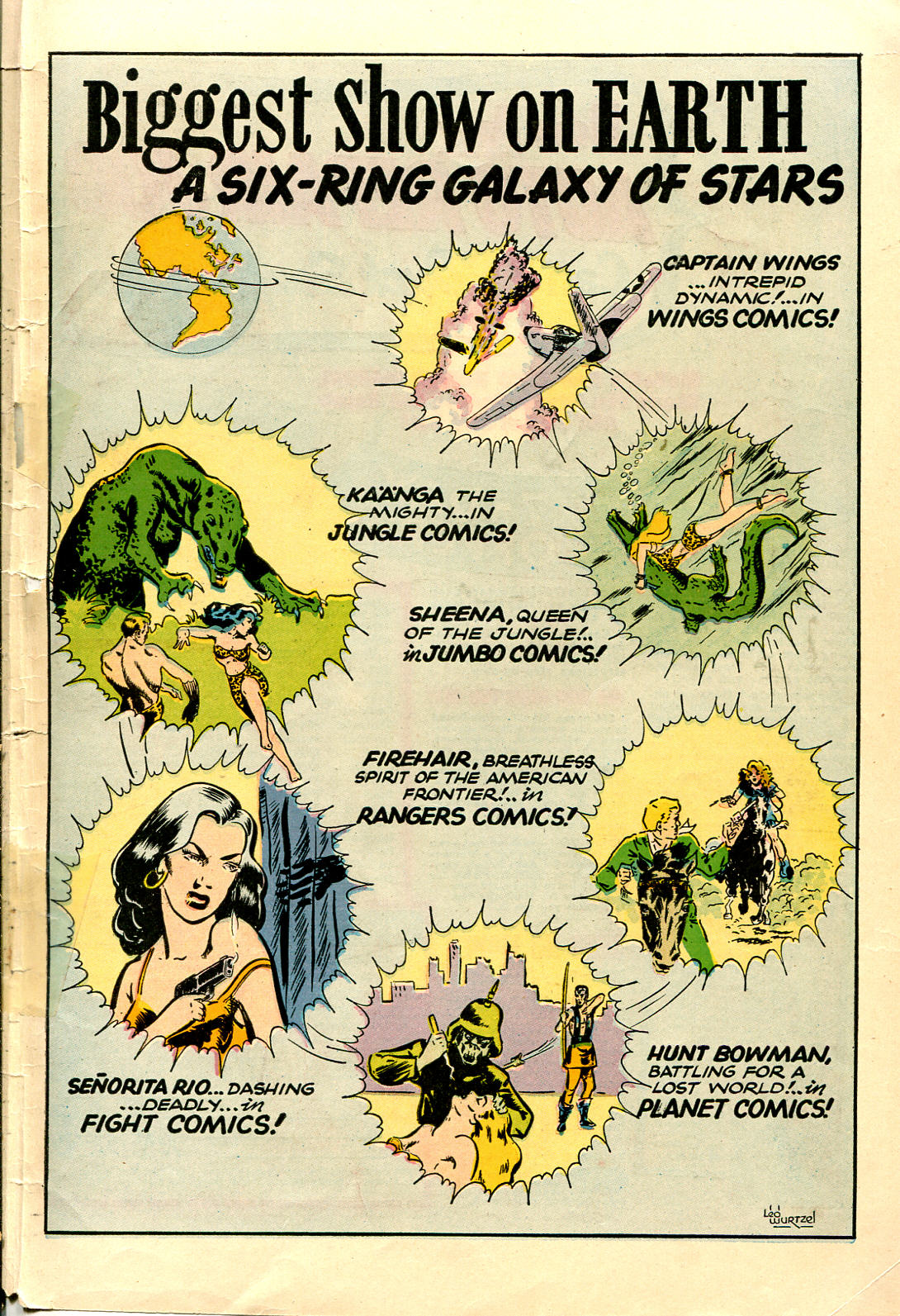 Planet Comics #41 (Fiction House), page 25. Public domain (US).