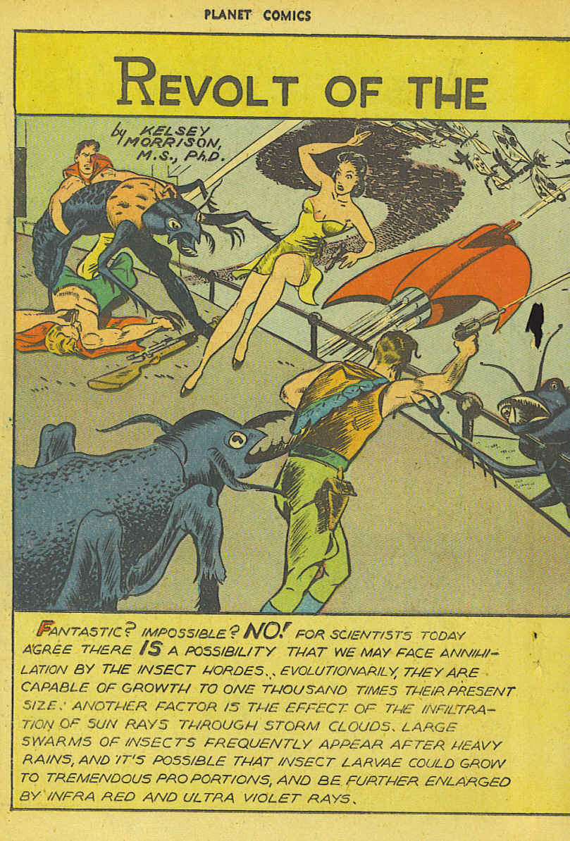 Planet Comics #41 (Fiction House), page 26. Public domain (US).