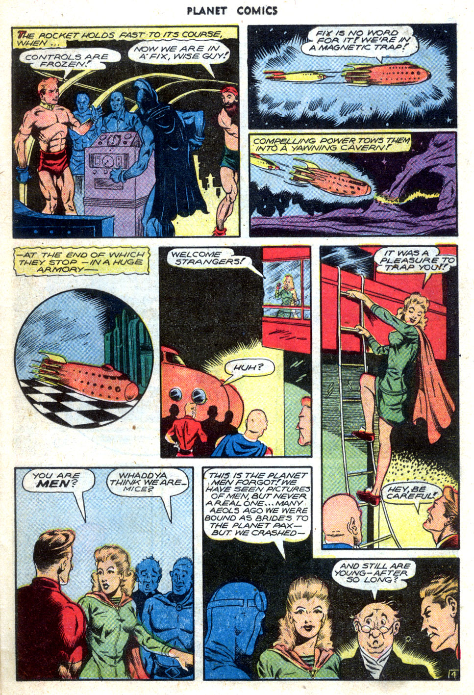 Planet Comics #41 (Fiction House), page 31. Public domain (US).
