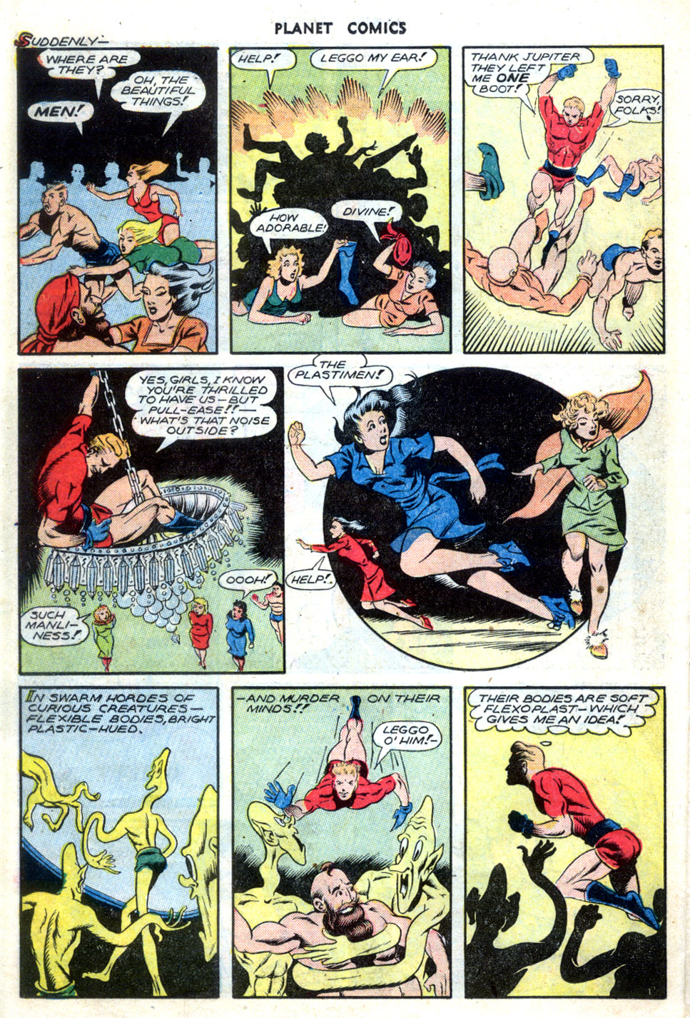 Planet Comics #41 (Fiction House), page 32. Public domain (US).