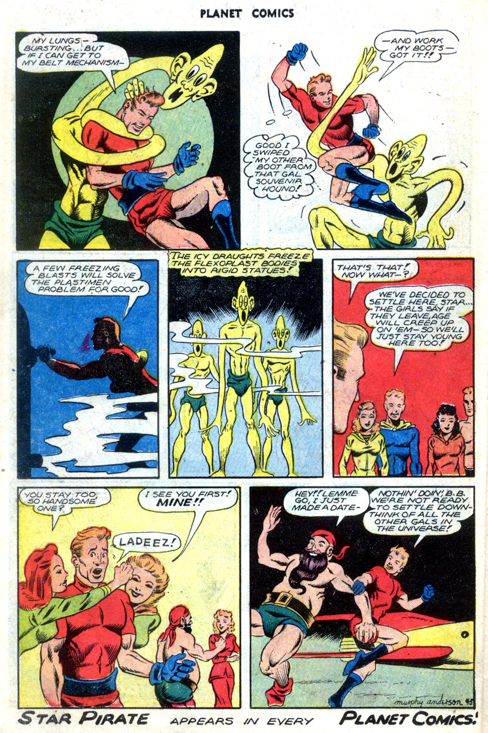 Planet Comics #41 (Fiction House), page 34. Public domain (US).