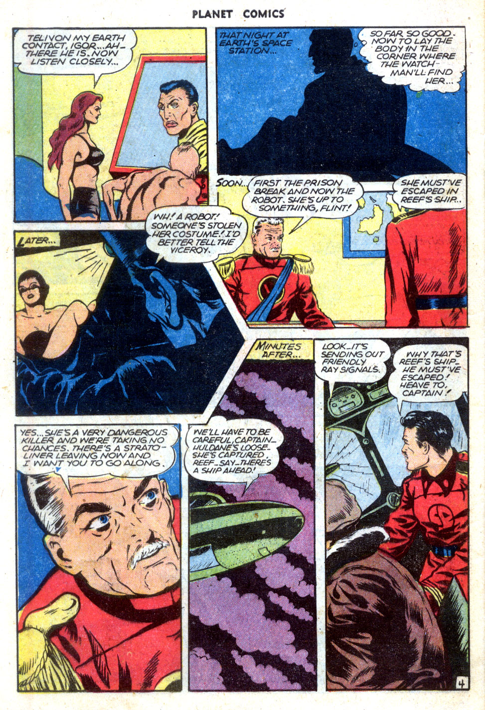 Planet Comics #41 (Fiction House), page 46. Public domain (US).