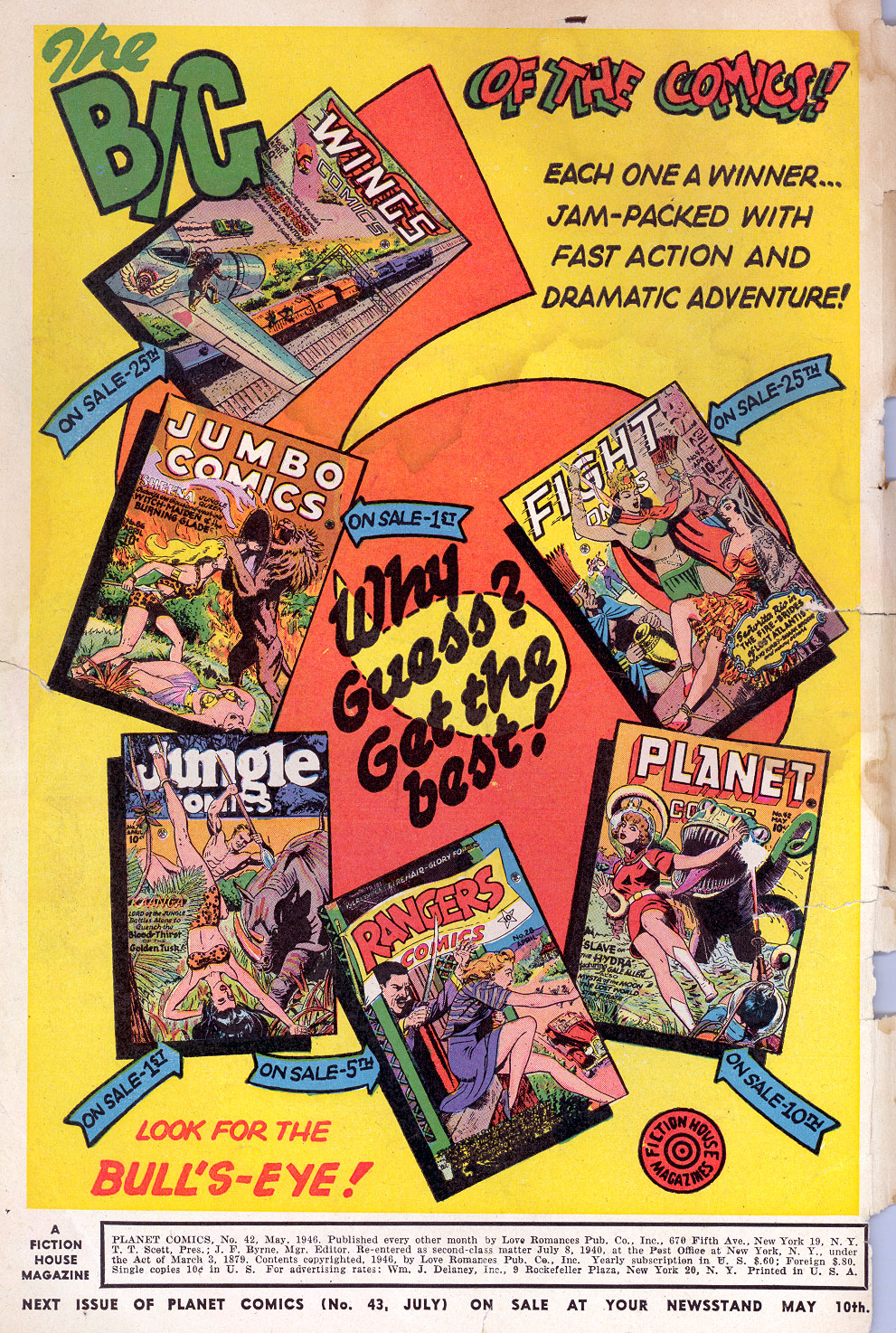Planet Comics #42 (Fiction House), page 2. Public domain (US).