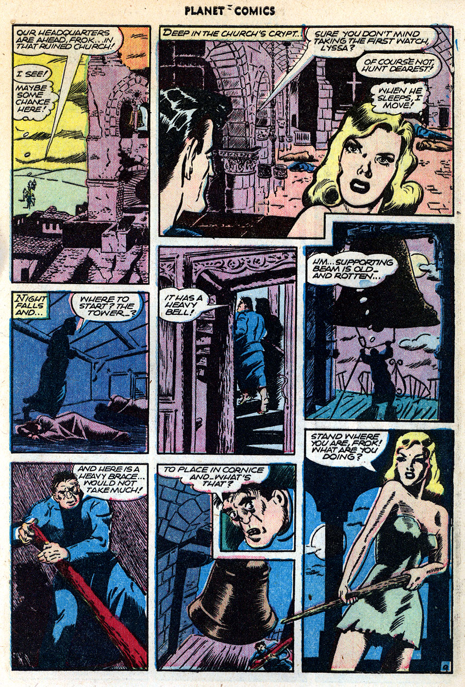 Planet Comics #42 (Fiction House), page 11. Public domain (US).
