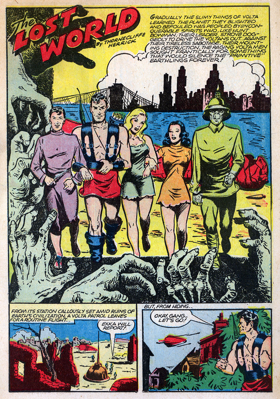 Planet Comics #42 (Fiction House), page 3. Public domain (US).