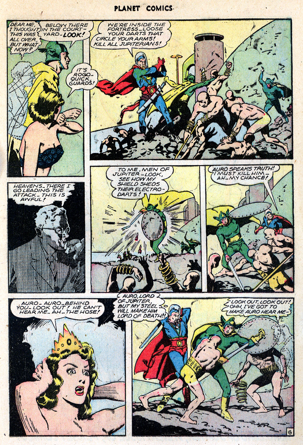 Planet Comics #42 (Fiction House), page 25. Public domain (US).