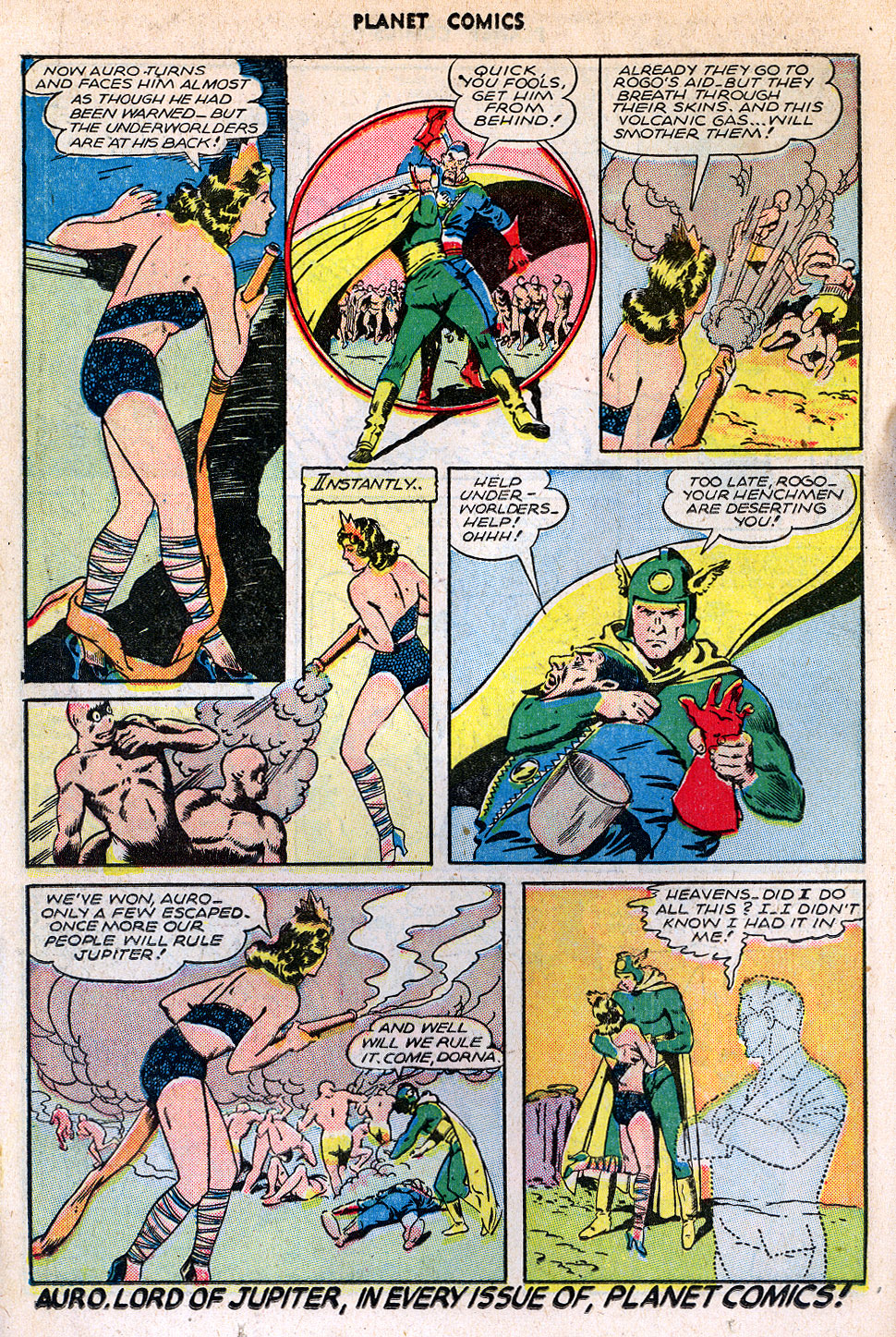 Planet Comics #42 (Fiction House), page 26. Public domain (US).