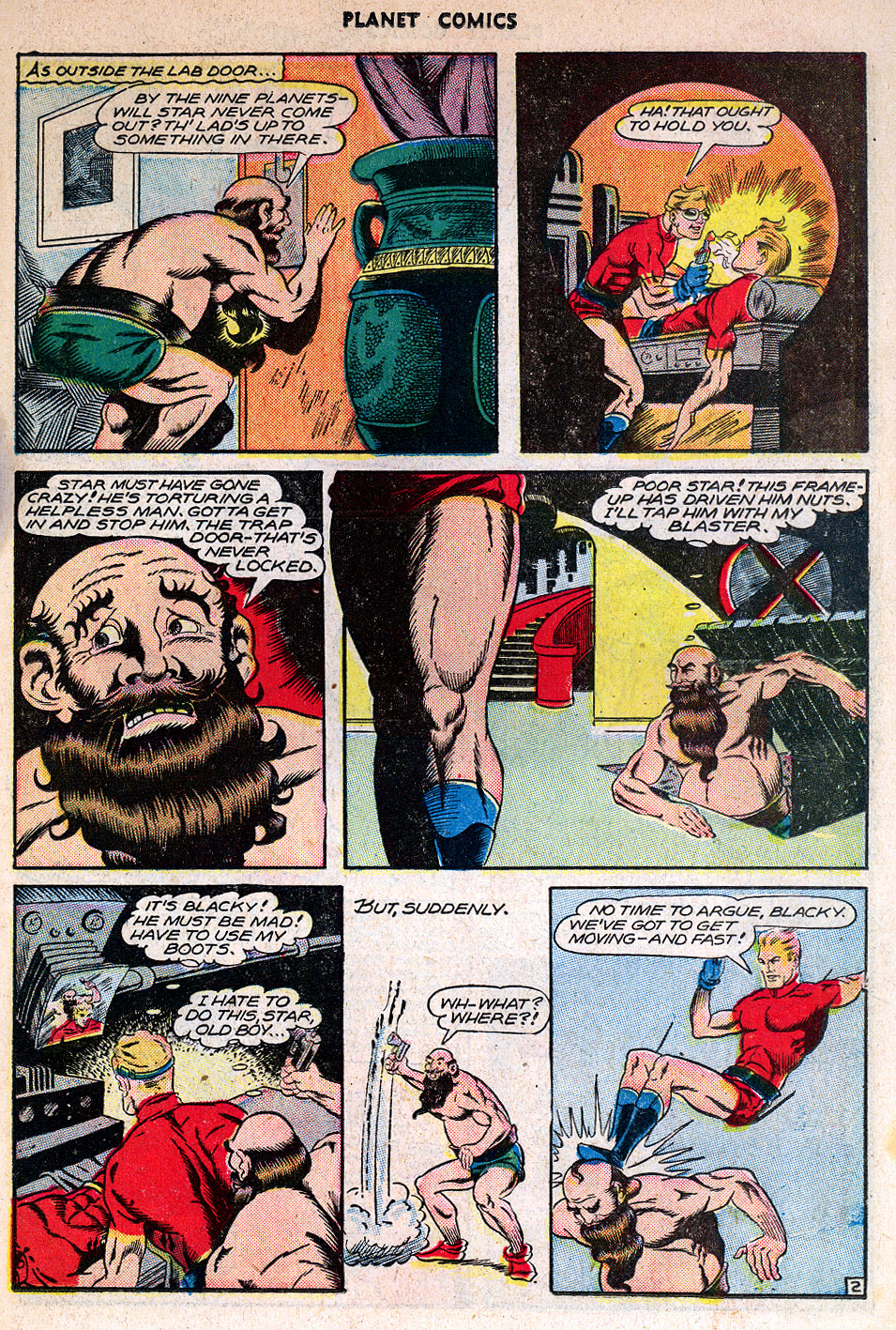 Planet Comics #42 (Fiction House), page 29. Public domain (US).