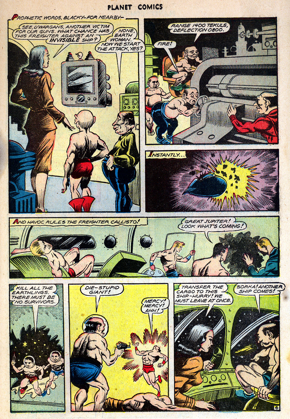 Planet Comics #42 (Fiction House), page 31. Public domain (US).