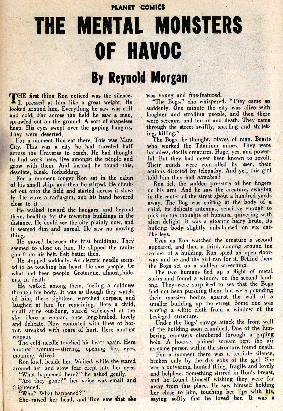Planet Comics #42 (Fiction House), page 35. Public domain (US).