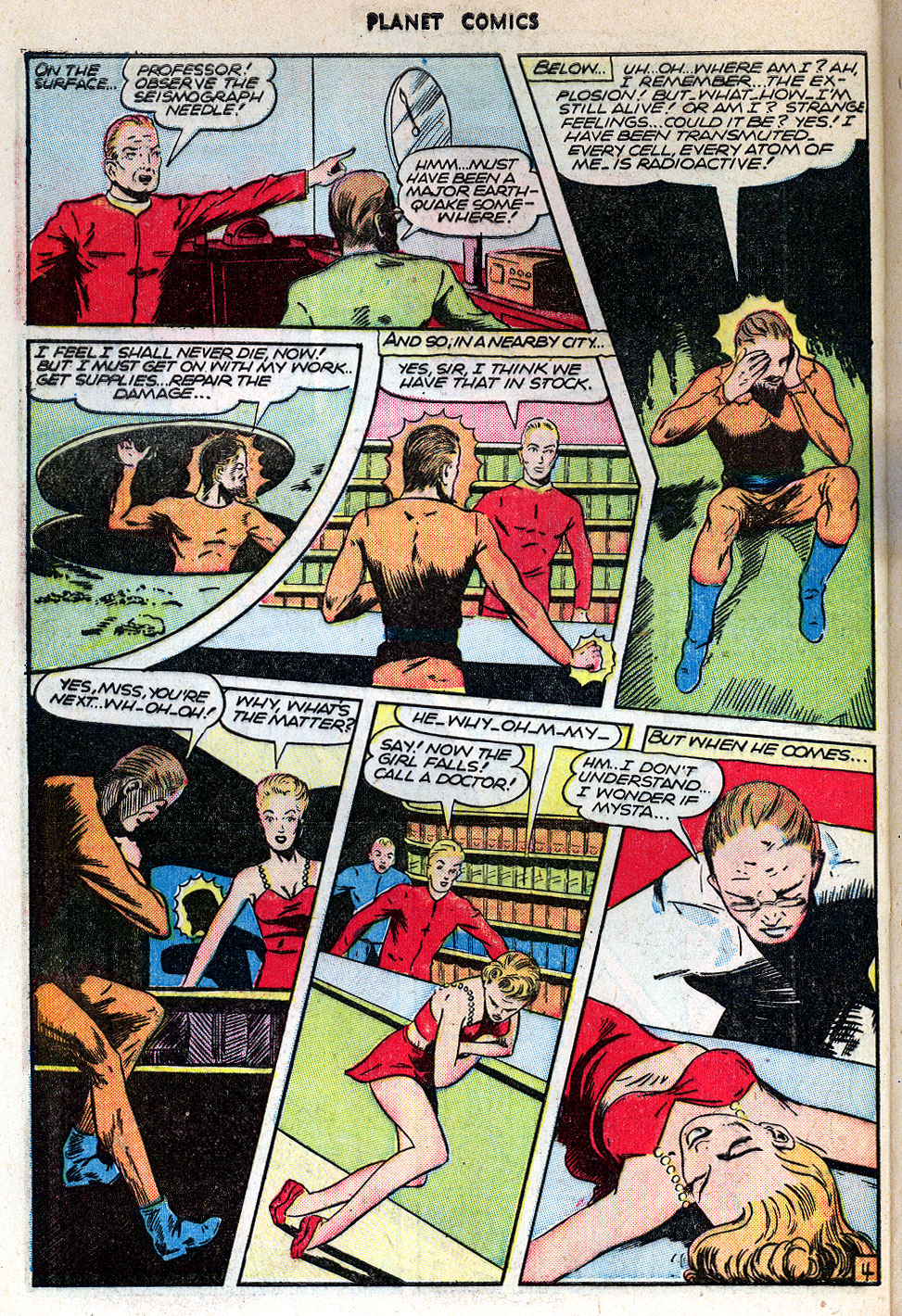 Planet Comics #42 (Fiction House), page 40. Public domain (US).