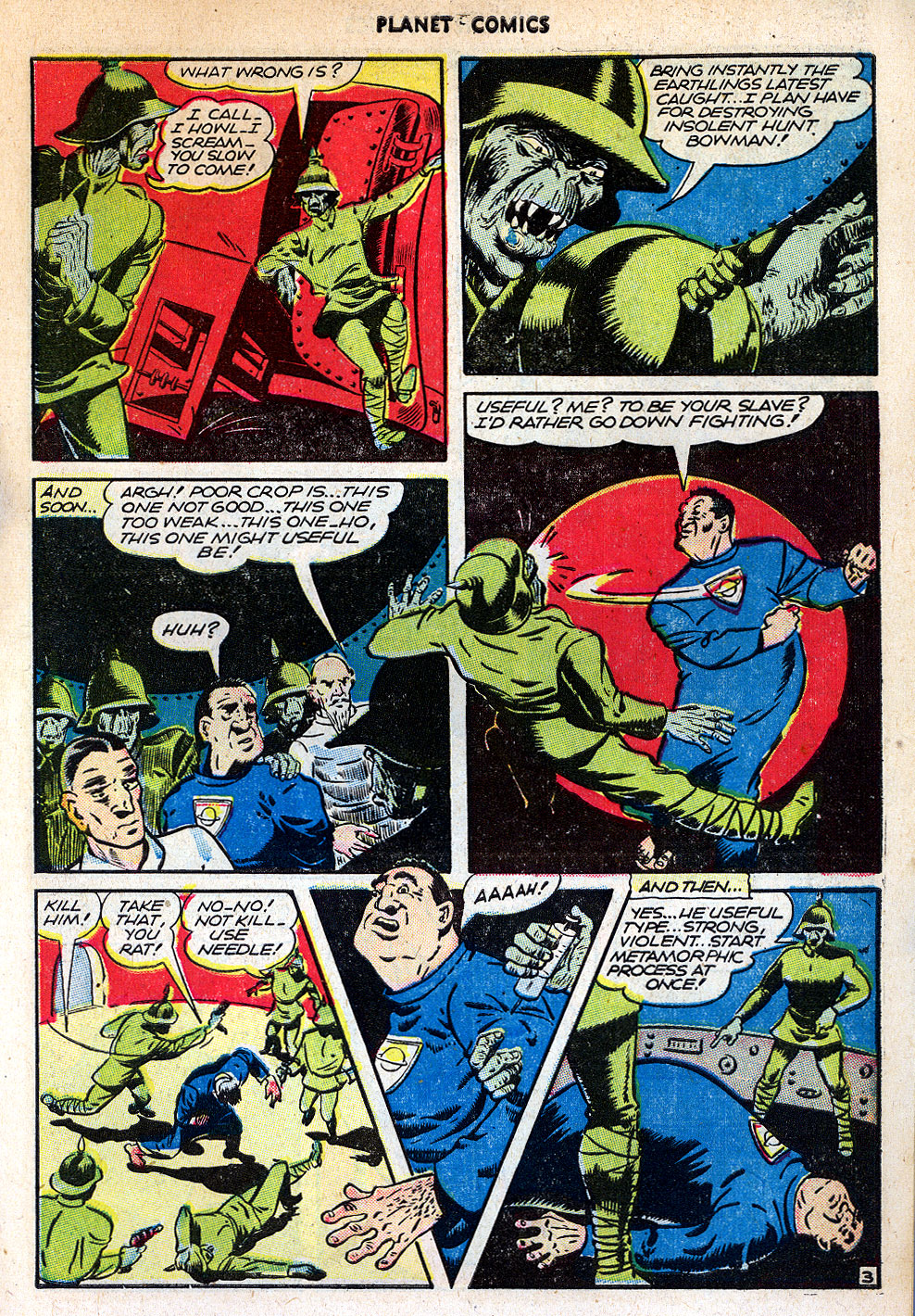 Planet Comics #42 (Fiction House), page 5. Public domain (US).