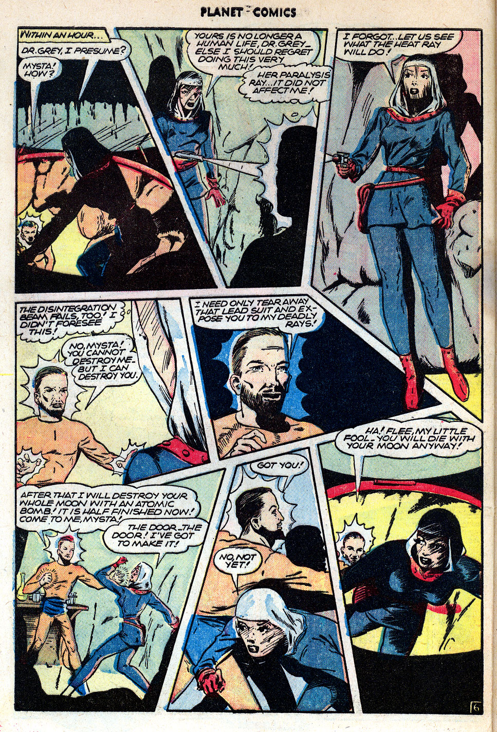 Planet Comics #42 (Fiction House), page 42. Public domain (US).