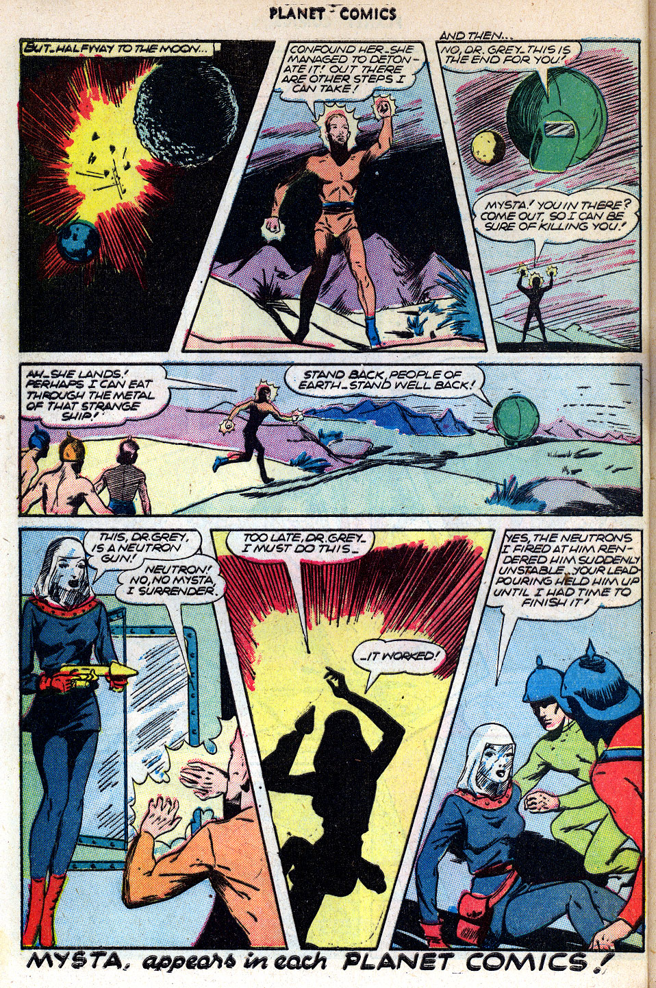 Planet Comics #42 (Fiction House), page 44. Public domain (US).