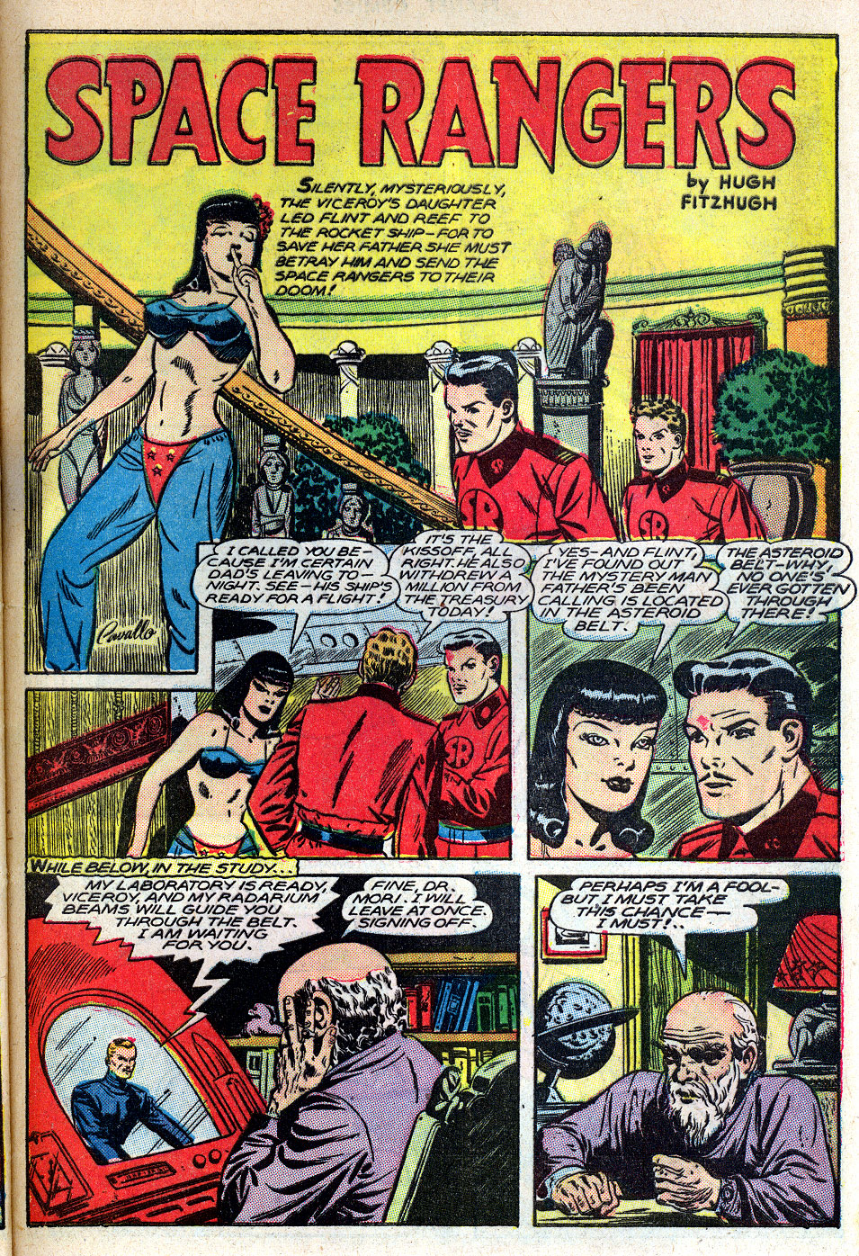 Planet Comics #42 (Fiction House), page 45. Public domain (US).