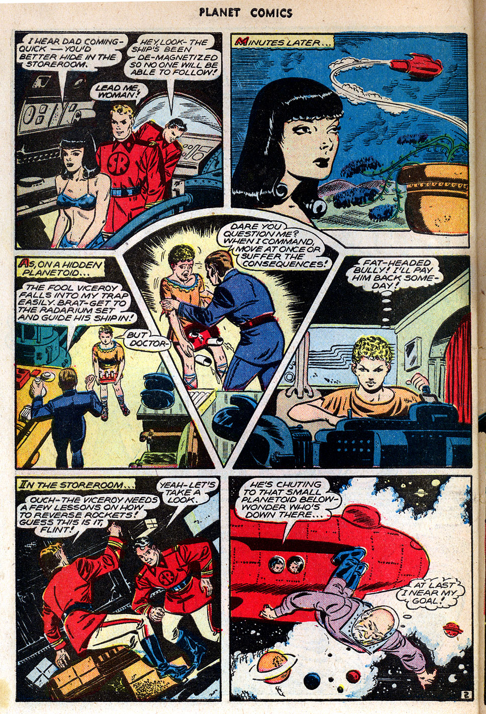 Planet Comics #42 (Fiction House), page 46. Public domain (US).