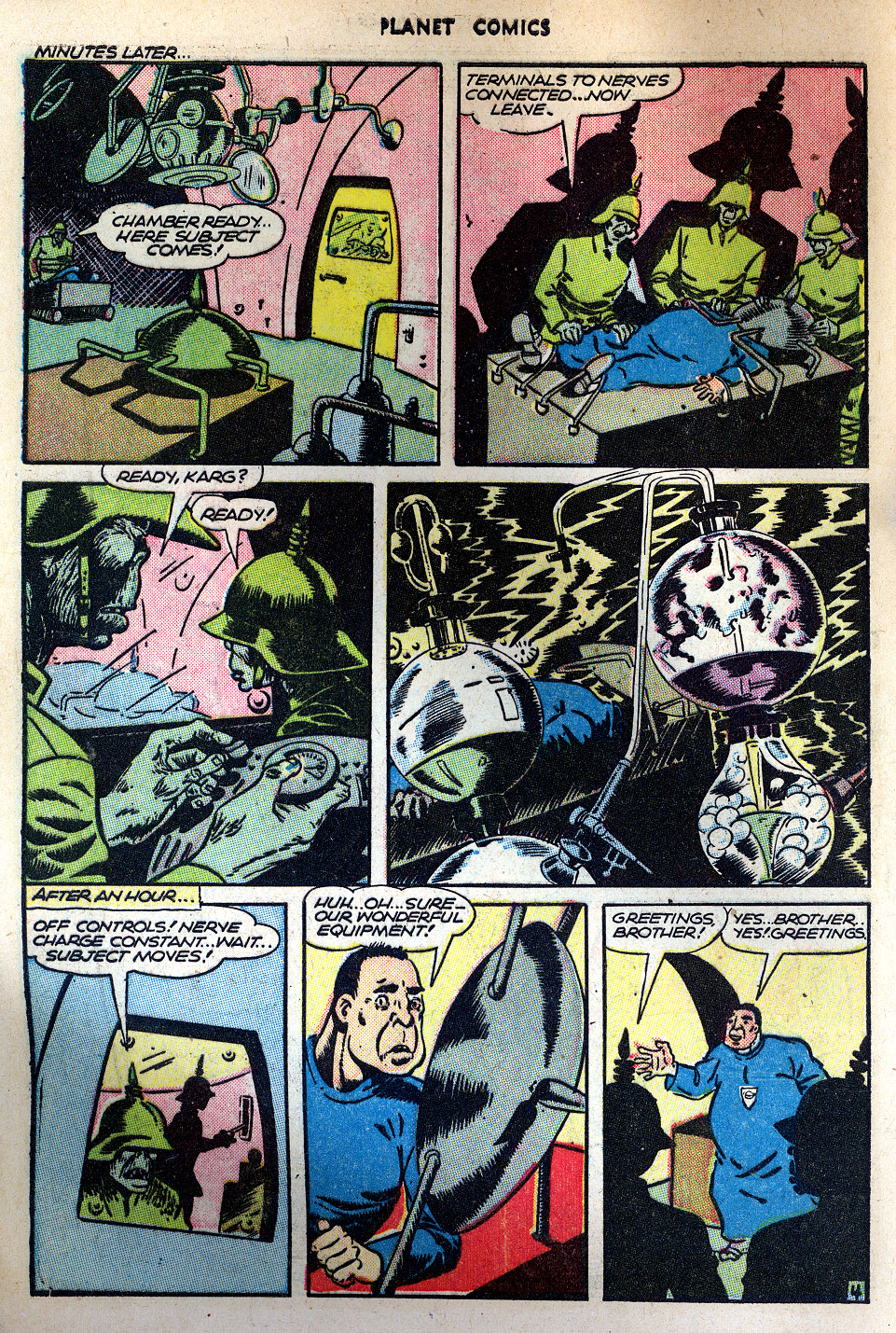 Planet Comics #42 (Fiction House), page 6. Public domain (US).