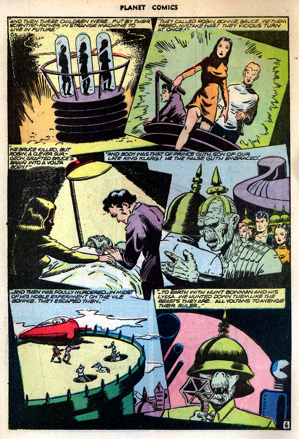 Planet Comics #42 (Fiction House), page 8. Public domain (US).