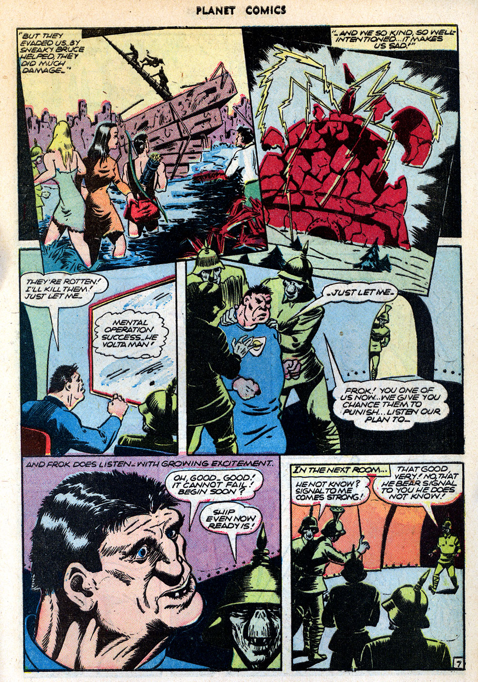 Planet Comics #42 (Fiction House), page 9. Public domain (US).