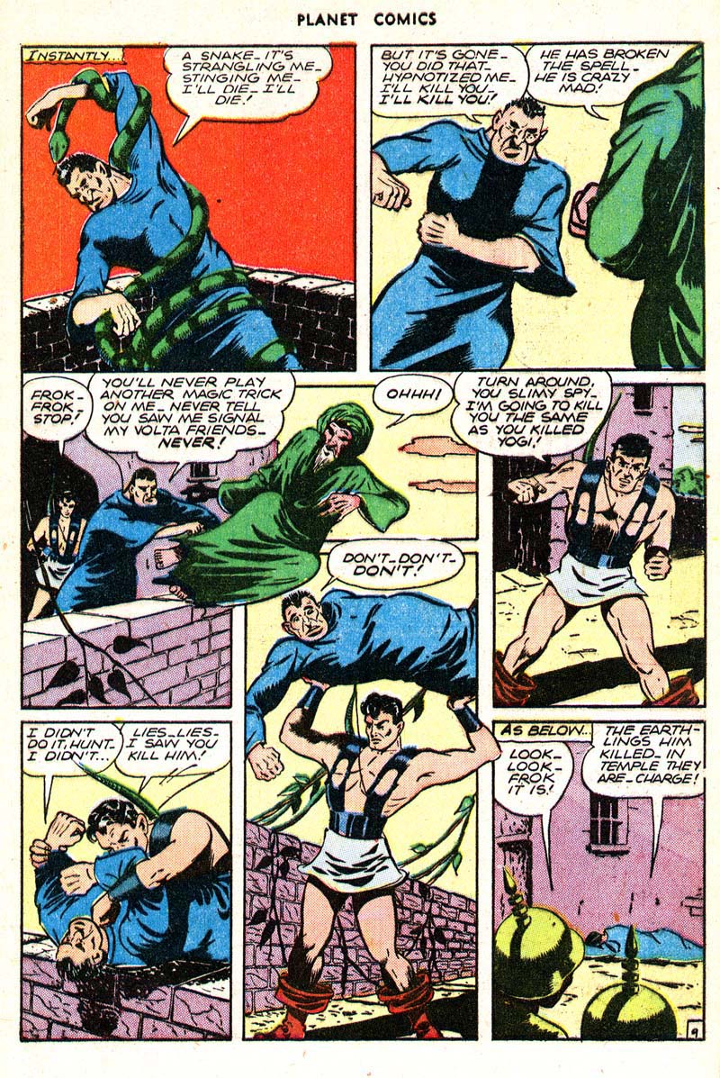 Planet Comics #43 (Fiction House), page 11. Public domain (US).