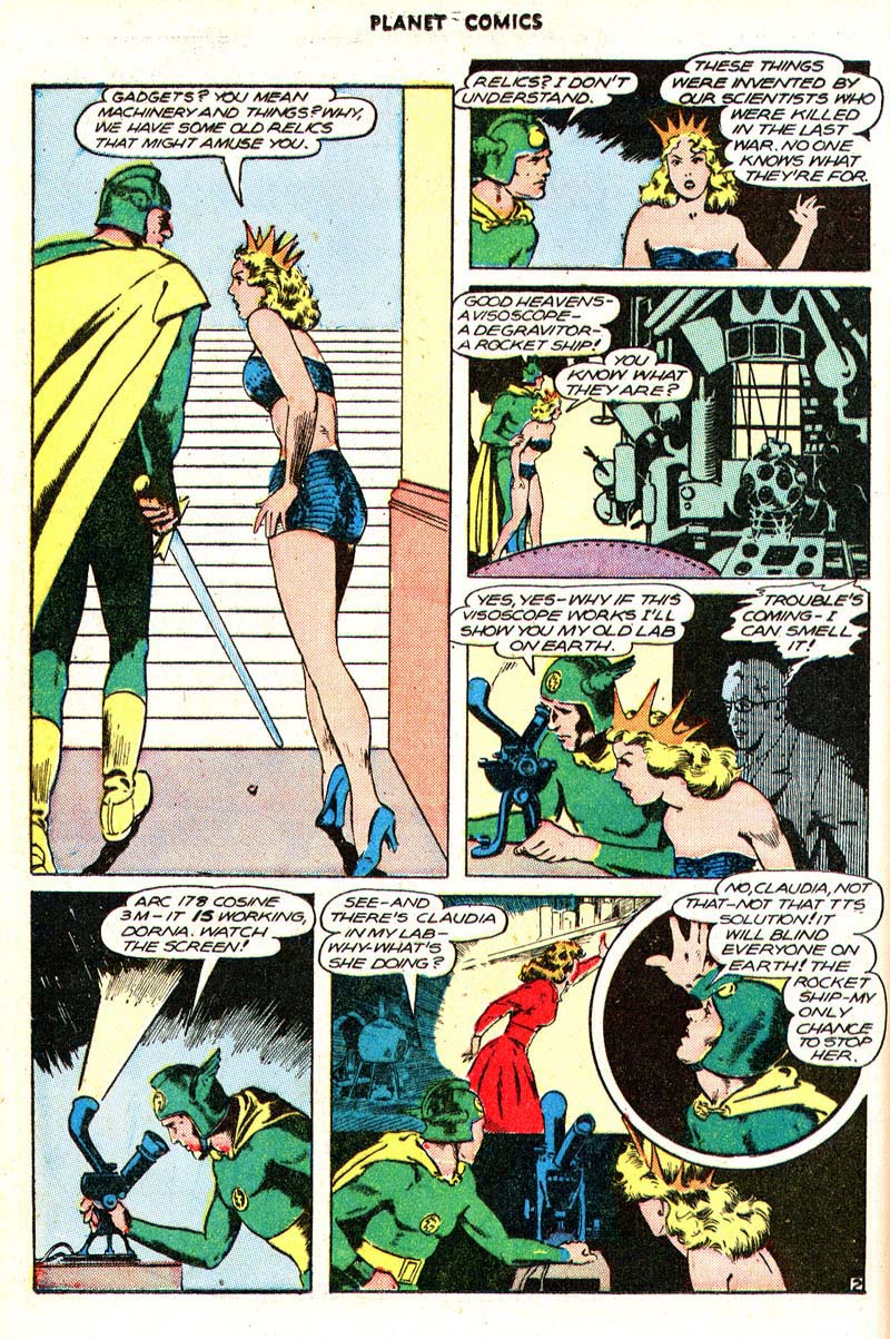 Planet Comics #43 (Fiction House), page 20. Public domain (US).