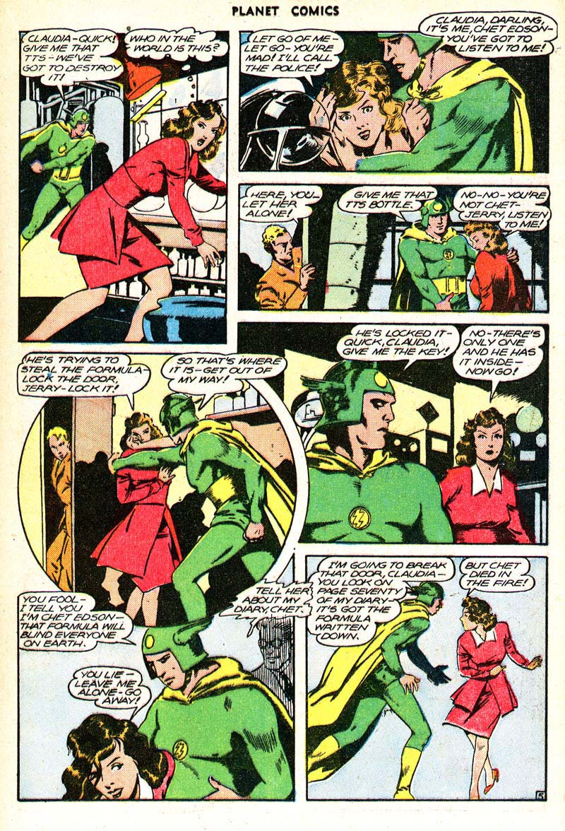 Planet Comics #43 (Fiction House), page 23. Public domain (US).
